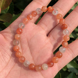 Arusha Sunstone Bracelet Round Beads Crystal Healing Stone Jewelry