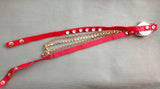 Punk Rhinestone Red Wrap Bracelet Watch Wristwatch