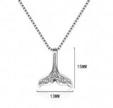 925 Sterling Silver Mermaid Tail Necklace Choker