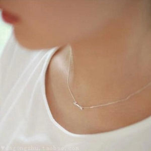 925 Silver Arrow Necklace Pendant Women Lady Gift