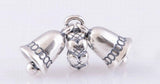 Fandola Bracelet Making 100% 925 Silver Bell Charm Women Jewelry