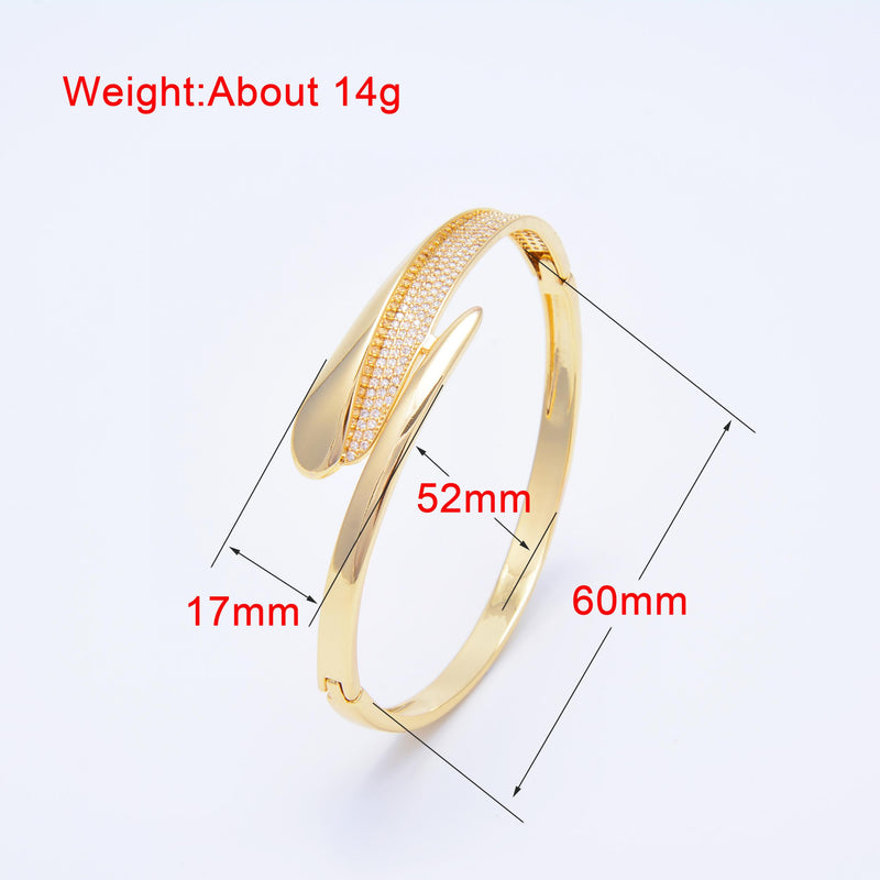 Colorful Zircon Snake Bracelet Animal Jewelry Accessorie