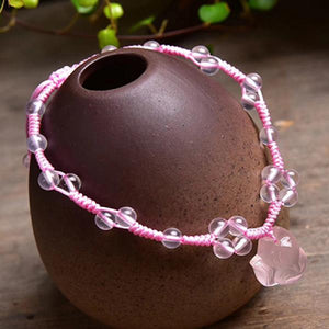 Pink Crystal Anklets Fox Anklets Purple Crystal Anklets Fox Women's Jewelry Drop