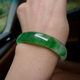 Zheru Jadeite Green Two-Tone Bracelet Princess Jewelry