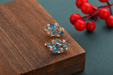 Fine Jewelry Sky Horse Eye Zircon Women 585 Earrings
