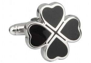 Sunnylink Men's Four-leaf Clover Cufflinks L1105 18mm