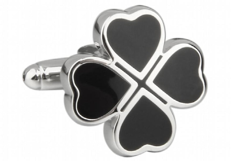 Sunnylink Men's Four-leaf Clover Cufflinks L1105 18mm