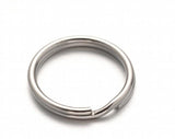 304 Stainless Steel Split Key Rings Chain Jewelry DIY 30*3mm