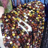 Mookaite Gem Faceted Beads 4x4mm