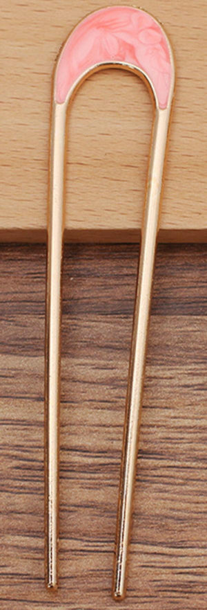 10 Enamel Metal Hair Forks Bun Hairpins DIY Hair Jewelry Accessories