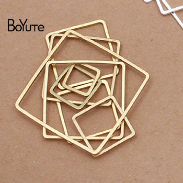 BoYuTe Brass Geometric Square Jump Ring DIY Jewelry Accessories