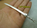 Vintage Metal Sword Charms Pendant 10*108mm - 10 pcs/lot