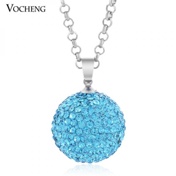 Vocheng Mexican Chime Necklace Crystal Pendant Stainless Steel Chain VA-190