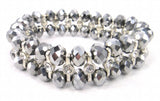 Elastic Rhinestone Spacer Bracelet Women Jewelry