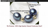 Freshwater Pearl Choker 925 Sterling Silver Jewelry