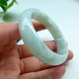 Zheru Jewelry Natural 54mm-64mm Burmese Emerald Light Green Bracelet