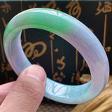 Zheru Jewelry Natural Burmese Jade Two-color 54-64mm Bracelet Princess Gift