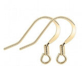 10pcs 925 Sterling Silver Earring Hooks for DIY Jewelry Making Z873