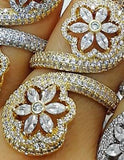 Baguettes Zircon Wedding Ring for Women Full CZ Crystal Bridal Jewelry