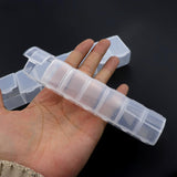 Plastic Transparent Jewelry Beads Storage Organizer Date Gift Makeup Travel