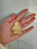 Custom Name Pendent Carved Photo Necklace for Kids