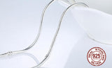 925 Snake Chain Necklace with Secure Clasp for Women