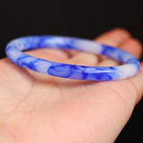 Colorful Jade Double Bangle Princess Jewelry Gift