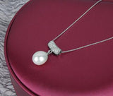 Elegant 925 Silver Pearl Necklace Pendant for Women