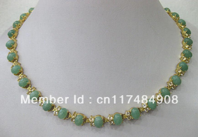 Handmade Green Jades Necklace
