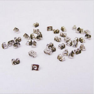 36 pcs/Set Silver Plated Earring Back Stoppers Jewelry Accessories