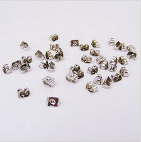 36 pcs/Set Silver Plated Earring Back Stoppers Jewelry Accessories