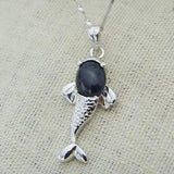Gemstone Silver Couple Ring