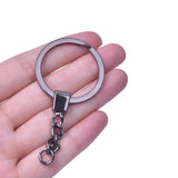 5/10/15 pcs Long Round Key Chain Key Ring For Jewelry Making DIY Material