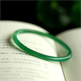 Natural Agate Chalcedony Thin Green Bracelet Princess Jewelry Gift