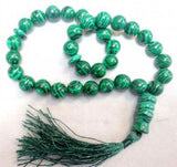 Natural Stone Quartz Crystal Turquoises Tiger Eye 33 Muslim Prayer Beads