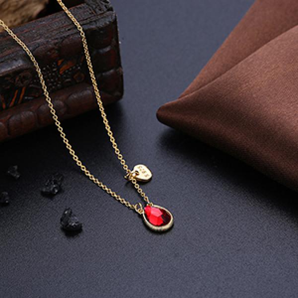 Austrian Crystal Beads Necklace Fine Jewelry S925 Silver Chain Collar