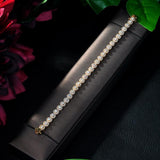 Micro CZ Shape AAA+ Cubic Zircon Charm Bracelets for Women B-57