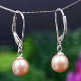 Pink Cultured Pearl Earrings for Women