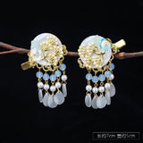 Vintage Chinese Hair Clips Flower Hairpin Head Jewelry