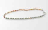 4mm Natural Stone Bead & Spacer Bracelet for Women