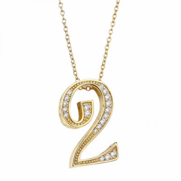 925 Silver Number 7 Pendant Necklace Birthday Gift Letter Necklace Women