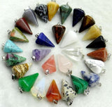 Natural Stone Charms Pendant DIY Jewelry Making Necklace 24pcs
