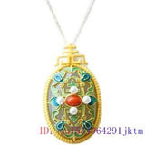 925 Silver Smoke Purple Chalcedony Pendant Gemstone Necklace