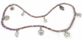 Crystal Glass Beads Bracelet with Charm Pendant