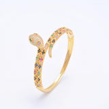 Colorful Zircon Snake Bracelet Animal Jewelry Accessorie