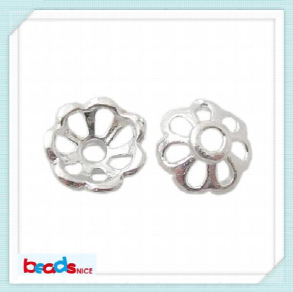 925 Silver Flower End Bead Caps DIY Jewelry Making Supplies for Bracelet