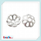925 Silver Flower End Bead Caps DIY Jewelry Making Supplies for Bracelet