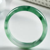 Myanmar Jade A-Class Green Two-color Bracelet 54-62mm