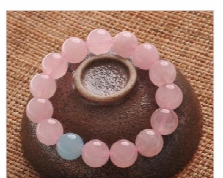 Natural Crystal Pink Women Bracelet