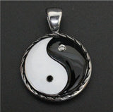 Tai chi Pendant Yin and Yang Stainless Steel Necklace